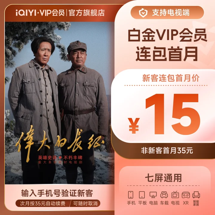 爱奇艺白金 VIP 连续包月